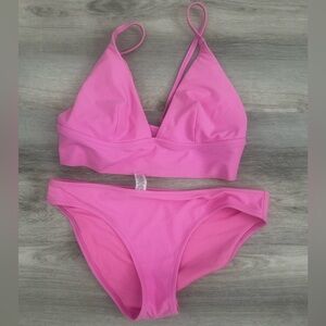 Hot Pink Aerie Bikini Swimsuit